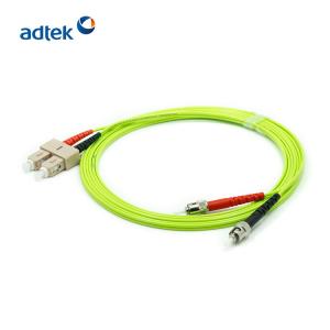 Wholesale OM5 Multimode Duplex Fiber Optic Cable SC/UPC to ST/UPC Connector Patch Cord from china suppliers