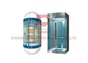 China VVVF Control Panoramic Glass Elevator With Deceleration Device on sale