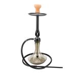 Middle Black Shisha Wookah Cup Aluminum Stem Glass Base Hookah