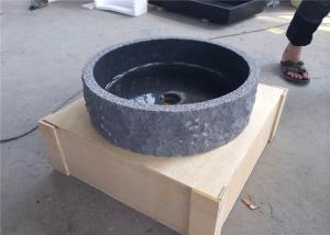 Wholesale Bespoke Round Natural Stone Sink Bathroom G654 Padong Dark Grey Granite Basin from china suppliers