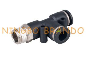 Wholesale 1/4'' 8mm Quick Connect Male Run Tee Pneumatic Hose Fittings from china suppliers