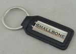 Brass Photo Etched Personalized Leather Keychains Soft / Epoxy Emblem
