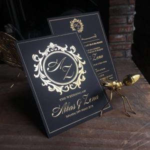 Wholesale Eco Friendly Printing Custom Wedding Invitations Foil Stamping Finish For Party from china suppliers