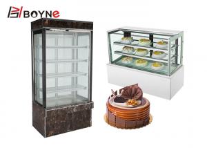 China 6 Layer Vertical Cake Display case Tempered Glass Bakery Chiller Cabinet on sale