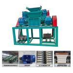 Waste Plastic Bottle Paper Medical Waste Double Shaft Shredder Machine with 1T