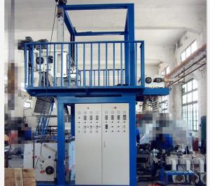 Wholesale Plastic Extrusion PVC Film Blowing Machine , 600 - 1000mm Width PVC Shrink Film Machine from china suppliers