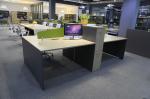 4 Seats Screen Office Partition Workstation Safely Smooth Staff Furniture