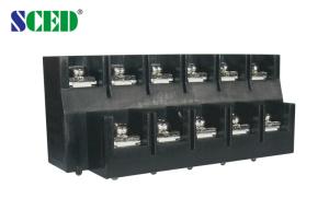 Wholesale Plastic PA66 Brass 20A Barrier Terminal Block Pitch 11mm Two Levels from china suppliers