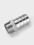 201 304 Stainless Steel Casting Thread Hex Nipple for Leather Pipe Joint Fitting