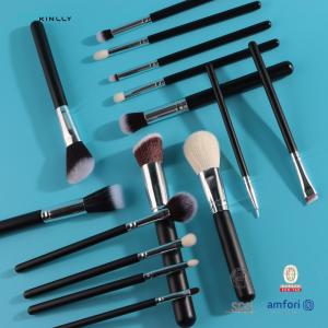 Wholesale Black Powder Makeup Brushes Set With Foundation Eyeshadow Fluffy from china suppliers