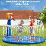 0.23mm Thickness Inflatable Basketball Stand Splash Pad Water Pad for Kids'