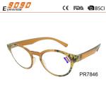 New style fashion competitive price Color plastic reading glasses,plastic hinge