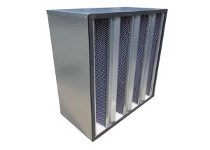 China Industrial V - Bank Active Carbon Filter For Air Conditioning System on sale