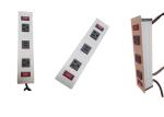 Metal Tabletop Furniture Power Outlet 2 USB Charger & 2 Socket With Individual