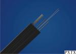 Lightweight Outdoor SM FTTH Drop Fiber Optic Cable with FRP Wire , 2 - 12 Core