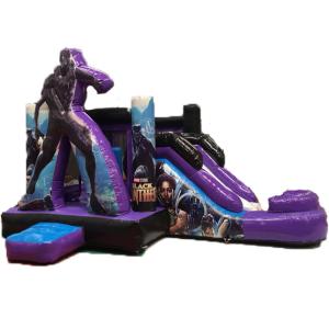 Wholesale Black Panther Kids Inflatable Bounce House With Dry Slide 3 Years Warrenty from china suppliers