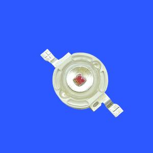 Wholesale 620nm - 630nm 2.4-2.6V Clear Convex Lens 120 Deg 3W High Power Red LED For Public Information from china suppliers