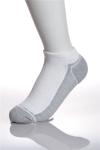 White Nylon Warm Running Socks , Organic Cotton Breathbale No Blister Running