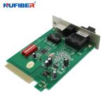 TX FX Single Mode Dual Fiber Media Converter 10 100Mbps Card Type
