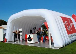 China 8x9m white trade show inflatable music tent with custom logo printed outside on sale