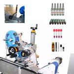 220V Automatic Horizontal Round Cosmetic Vial Bottle Labeling Machine for
