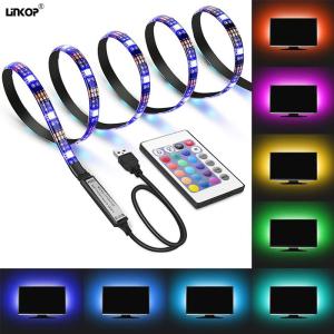Wholesale 24 Key Mini Rgb Led Strip Light Set 5v Usb Dimmable Led Ambient Light from china suppliers