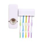 Automatic Bathroom Wall Mounted Toothpaste Dispenser With Five Toothbrush Holder