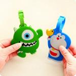 Eco-friendly Customized Embossed Cartoon Rubber Soft PVC Luggage Tag for Travel