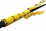 Polyurethane Cable Protection Tube 85 A Hardness PU Submarine Protection Duct