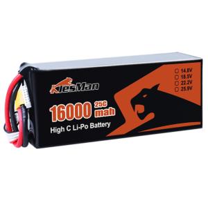 Wholesale Manufacturer Lipo FPV Drone Battery 16000mAh UAV Batteries for Racing FPV Drone with XT60 Connector from china suppliers