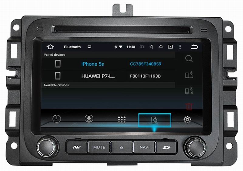 Ouchuangbo car dvd stereo gps navi android 5.1 for Dodge RAM 1500 Jeep renegade with 3g wifi 1024*600