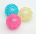 Safety Unbreakable Squeaky Spike Ball Toys / High Strength TPR Jumping Ball