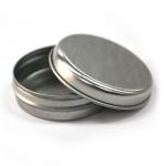 Empty Slip Slide Round Tin Containers for Lip Balm