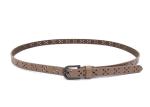 3/4" (18mm) Women's Fashion Leather Belts Skinny Perforated Floral Hollow Out