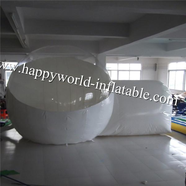 Half clear bubble tent , transparent inflatable tent , inflatable bubble tent