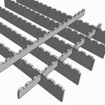 Anti Slip Serrated Metal Grating Hot Dipped Galvanized For Walkway Platform