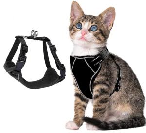 Wholesale Adjustable Breathable Outdoor Cat Harness With Reflective Strip For Small Medium Large Cats from china suppliers