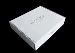 Recyclable Handmade Paper Gift Box White Printed Delicate UV Coating