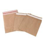 100% Biodegradable Kraft Mailer Paper Bag Self Adhesive Seal Sides And Bottom