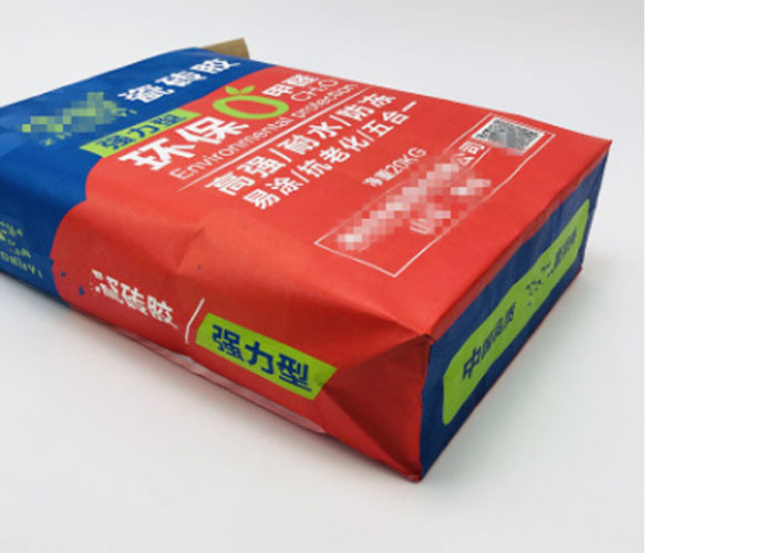 2 Layers Valve Paper Bag Multiwall Kraft Paper Sacks Flat Bottom Cement Bags Plastic tile bag Customized
