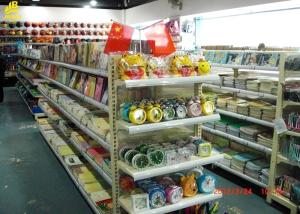 Wholesale Four Layer Steel Display Racks For Stationery Shop Light Duty Buckle Back Panel from china suppliers