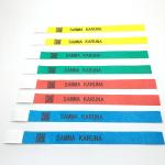 Pool Event Party Waterproof Tyvek Wristbands With Full Color Printing And