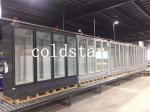Embraco Compressor -22 Degree Upright Glass Door Freezer 2000L For Ice Cream
