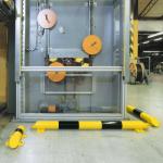 Black Bull Collision Protection Barriers Hardware Fabrication 86x400mm