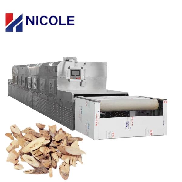 Hot Sale Stainless Industrial Conveyor Belt Type Microwave Herb Leaves Dryer