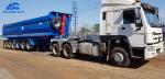 9 Axles 60 Ton 45 Cubic Meters Dump Semi Trailer Truck
