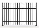 2100mm*2400mm Australia standard black garrison spear tubular steel fence