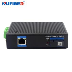 Wholesale 10/100M Industrial Fiber Media Converter SM Dual Fiber SC 20km 1310nm with Din-rail Mount for Harsh Outdoor Applications from china suppliers