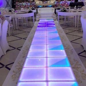 Wholesale 1by1m DMX RGB LED Dance Panels for Wedding Party Lights in White Acrylic Material from china suppliers