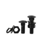 Black Steel Carriage Bolt M6 M8 M10 M12 Yellow Zinc Plated Oval Neck Grade 8.8
